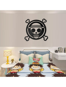 ONE PIECE - Luffy - L'équipage de Chapeau de paille - Décoration murale en métal 60cm