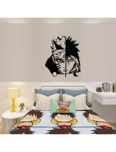  Naruto - Naruto vs Sasuke - Metalen Muurdecoratie 60cm