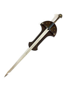 LORD OF THE RINGS - Anduril - Sword of Aragorn with Wallplaque