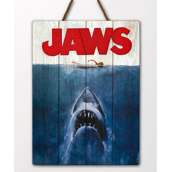 Doctor Collector Jaws - WoodArts 3D - Houten wanddecoratie Haaienaanval 30 x 40 cm