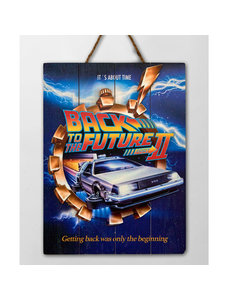 Doctor Collector Back to the Future 2 - WoodArts 3D - Wooden Wall Art - It's about time 30 x 40 cm