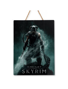 Doctor Collector The Elder Scrolls V - Skyrim - WoodArts 3D - Wandkunst aus Holz - Drachengeboren 30 x 40 cm
