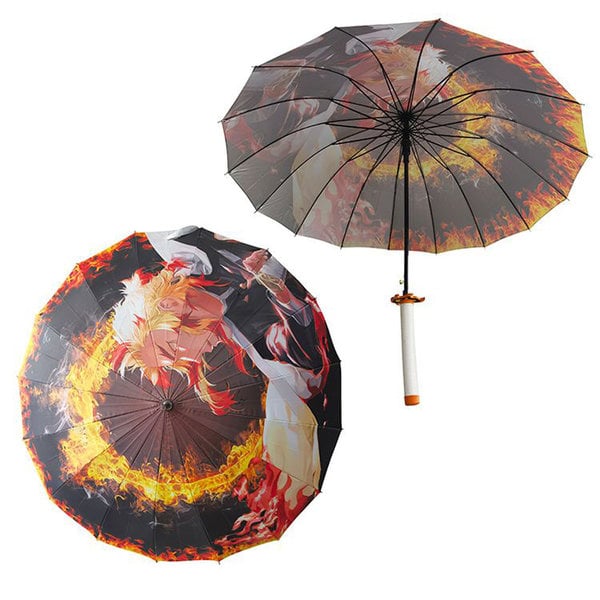 DEMON SLAYER - Red Nichirin Sword Umbrella - Kyojuro Rengoku