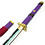 ONE PIECE - Katana von Roronoa Zoro - Enma - Lila - 1045 - FULL TANG