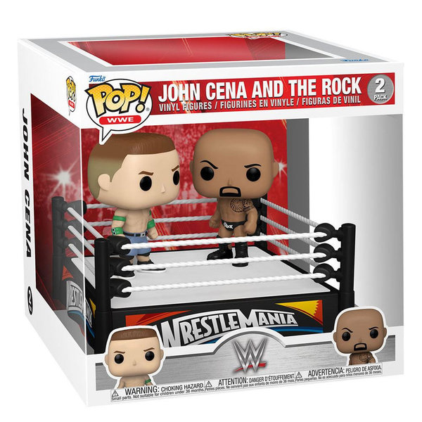 Funko WWE POP Moment - Cena vs Rock 2-Pack 9 cm