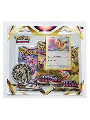 TPCi Pokemon - Schwert und Schild - Astrale Ausstrahlung - Blister Booster 3er-Pack - Englisch - Eevee