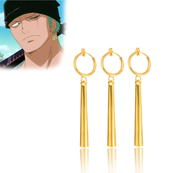 Anime Jewelry One Piece - Earrings of Roronoa Zoro - Clip-on