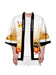 Haori Demon Slayer - Kimetsu no Yaiba - Kyojuro Rengoku Haori kimono Jas - BP - Cosplay