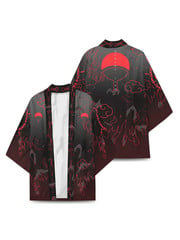  Naruto - Sasuke Haori kimono Jacket - Uchiha Clan - Cosplay