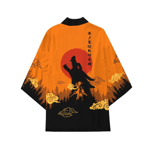 Haori Naruto - Kurama Haori kimono Jacket - Roar - Cosplay