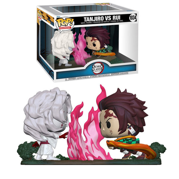 Funko Demon Slayer POP - Anime - Tanjiro vs. Rui - 2-Pack - 9 cm