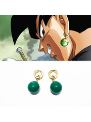 Anime Jewelry Dragon Ball Z - Potara Fusion Earrings of Vegito - Clip-on - Green