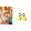 Anime Jewelry Dragon Ball Z - Boucles d'oreilles Potara Fusion de Vegito - A clipser - Jaune