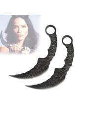  (PRE-ORDER) LUCIFER - Mazikeen Demon Daggers - Set of 2 Metal Karambits (Available mid November)