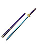  ONE PIECE - Katana de Roronoa Zoro - Enma - Violet - PU MOUSSE Version pour Cosplay