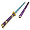 ONE PIECE - Katana de Roronoa Zoro - Enma - Violet - PU MOUSSE Version pour Cosplay