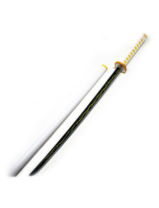  DEMON SLAYER - Zenitsu Agatsuma - Épée Nichirin jaune - PU FOAM Version Cosplay