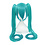 Cosplay Wigs Perücke - Hatsune Miku - Vocaloid - Anime Kosplay