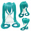 Cosplay Wigs Perruque - Hatsune Miku - Vocaloid - Anime Cosplay