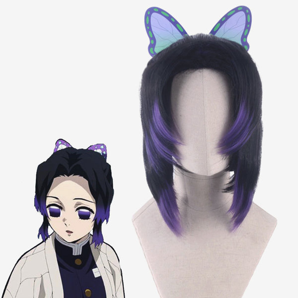 Cosplay Wigs Perruque - Shinobu Kocho - Demon Slayer - Kimetsu no Yaiba - Anime Cosplay