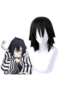Cosplay Wigs Pruik - Obanai Iguro - Demon Slayer - Kimetsu no Yaiba - Anime Cosplay