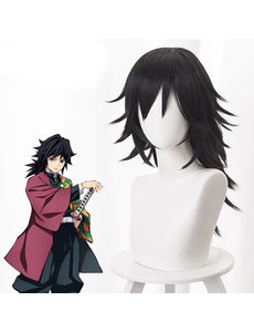 Cosplay Wigs Perücke - Giyu Tomioka - Demon Slayer - Kimetsu no Yaiba - Anime Kosplay