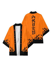  Naruto - Naruto Haori Kimono Jacket - Orange Hokage - Cosplay