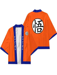 Dragon Ball - Goku Haori Kimono Jas - Verlichting - Cosplay