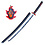 DEMON SLAYER - Tanjiro Kamado Sword v2 - Fire Breath - Black Nichirin Katana