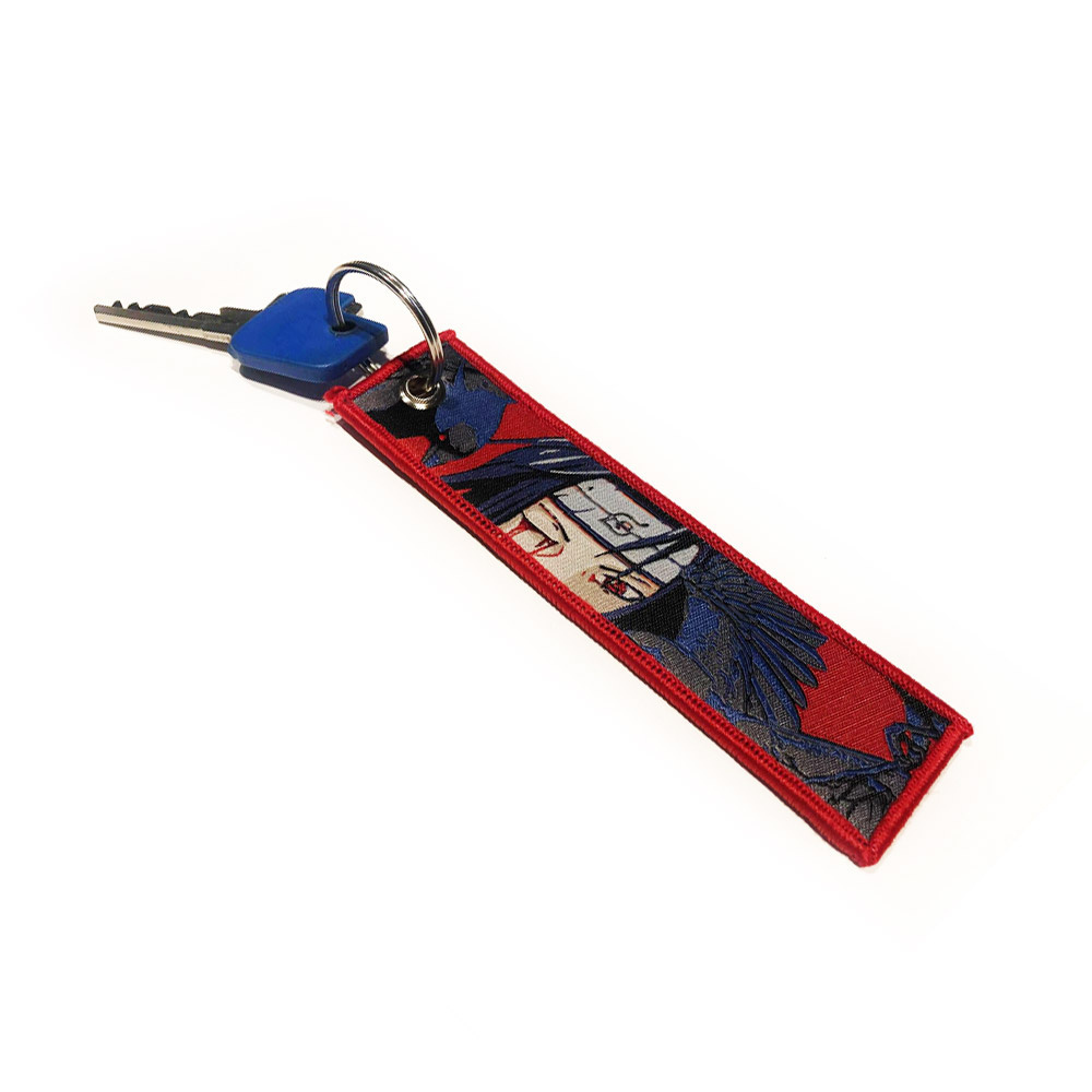 Porte-clés avec un écusson brodé FINAL FANTASY XIV - Namazu et Loutre  choute