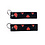 ONH KEY Naruto Embroidered Keytag - Akatsuki Clouds Anime Double Sided Keychain