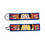 ONH KEY One Piece Geborduurde Keytag - Opgewonden Luffy Anime Dubbelzijdige Sleutelhanger