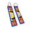 ONH KEY One Piece Gestickter Schlüsselanhänger - Aufgeregter Luffy Anime zweiseitige Schlüssel Tag