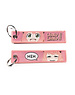 ONH KEY Spy Family Embroidered Keytag - Anja Forger Waku Waku Anime Double Sided Keychain