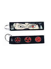 ONH KEY Naruto Embroidered Keytag - Kakashi Sharingan Anime Double Sided Keychain