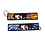 ONH KEY Demon Slayer geborduurde sleutelhanger - Tanjiro Dragon Anime dubbelzijdige sleutelhanger