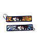 ONH KEY Demon Slayer geborduurde sleutelhanger - Tanjiro Dragon Anime dubbelzijdige sleutelhanger