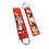 ONH KEY Porte-clés brodé Demon Slayer - Rengoku Fire Flame Red Double Face - Anime