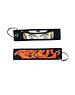 ONH KEY Naruto geborduurde Keytag - Kurama - Kyuubi Nine Tails Anime dubbelzijdige sleutelhanger