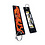 ONH KEY Naruto geborduurde Keytag - Kurama - Kyuubi Nine Tails Anime dubbelzijdige sleutelhanger