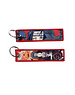 ONH KEY Naruto geborduurde Keytag - Uchiha Itachi kraaien Anime dubbelzijdige sleutelhanger