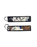 ONH KEY Black Clover Geborduurde Keytag - Asta Anime Dubbelzijdige Sleutelhanger