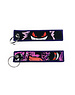 ONH KEY Pokemon geborduurde Keytag - Gengar Gastly Haunter Anime dubbelzijdige sleutelhanger