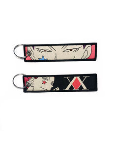 ONH KEY Hunter X Hunter Embroidered Keytag - Hisoka Anime Double Sided Keychain