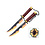 Tanto - Tengen Uzui Tanto Set de 2 sabres - Amber Nichirin - Demon Slayer Mini Katana en métal - 45 cm