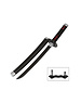  Tanto - Tanjiro Kamado Tanto sword - Black Nichirin - Metal Demon Slayer Mini Katana - 45 cm