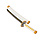 Tanto - Zenitsu Agatsuma Tanto sword - Yellow Nichirin - Metal Demon Slayer Mini Katana - 45 cm