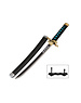  Tanto - Muichiro TokitoTanto sword - White Nichirin - Metal Demon Slayer Mini Katana - 45 cm