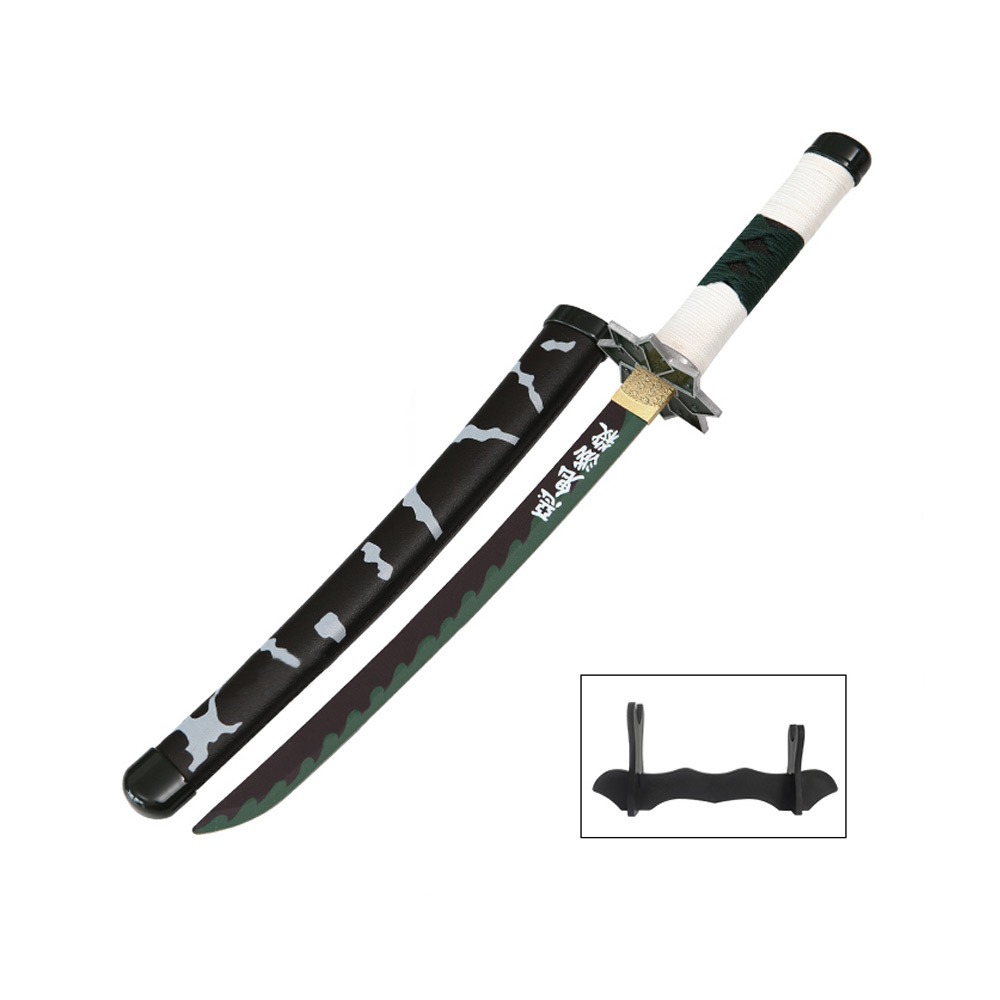 Tanto - Sanemi Shinazugawa Mini Katana sword - Green Nichirin - 45cm 