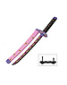  Tanto - Kokushibo Tanto Flesh sword - Twelve Kizuki - Metal Demon Slayer Mini Katana - 45 cm